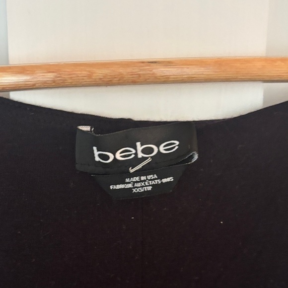 bebe Rouched Black Dress - Picture 2 of 7